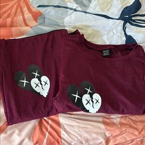 SHEIN Red Flare Boot Cut Jumpsuit